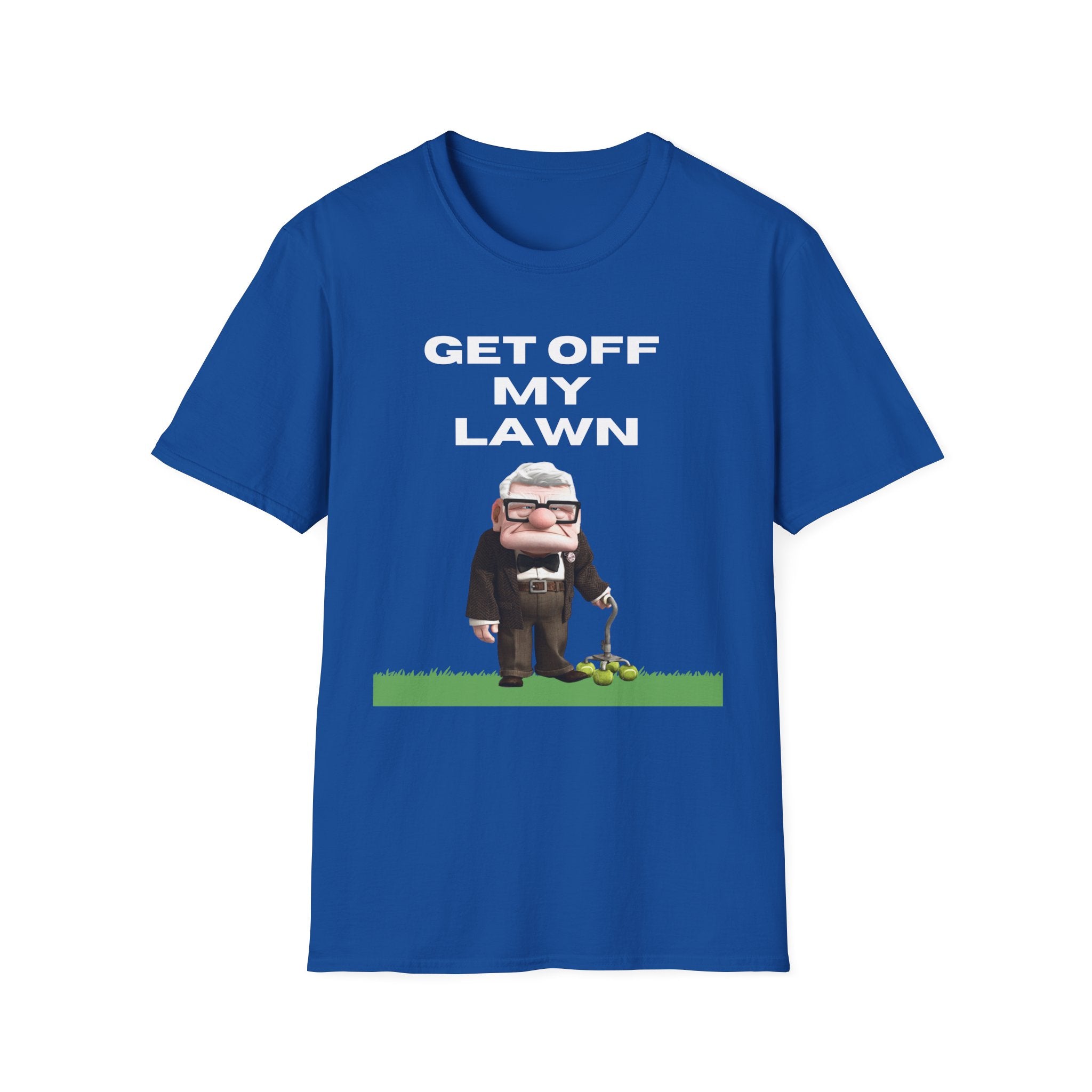 GET OFF My Lawn mens womans Softstyle T-Shirt