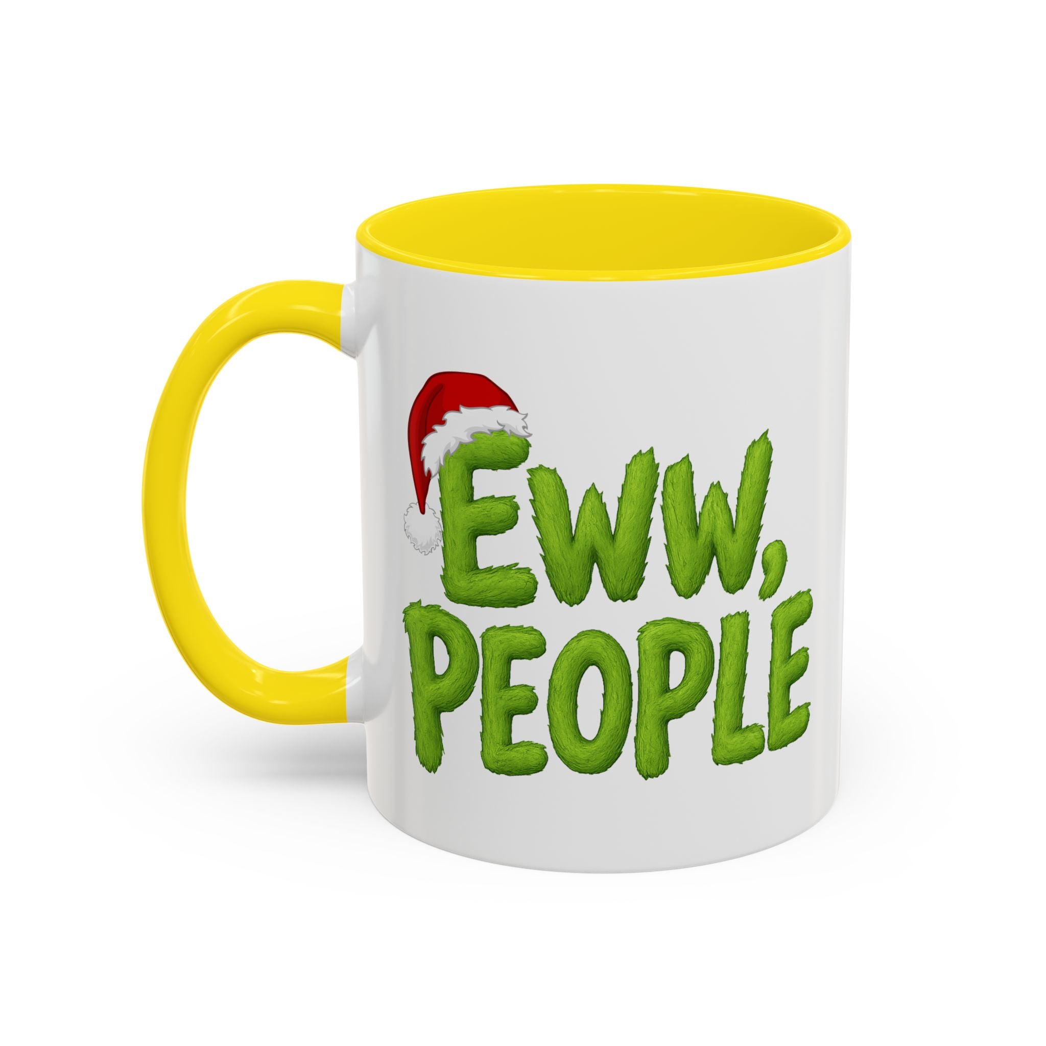 Eww People mug | Accent coffee mug, holiday Santa hat design