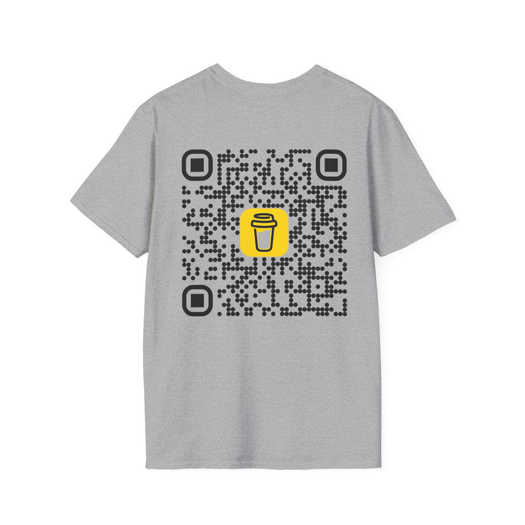 QR Code Coffee Tee — Scan-to-Order Coffee Shop T-Shirt