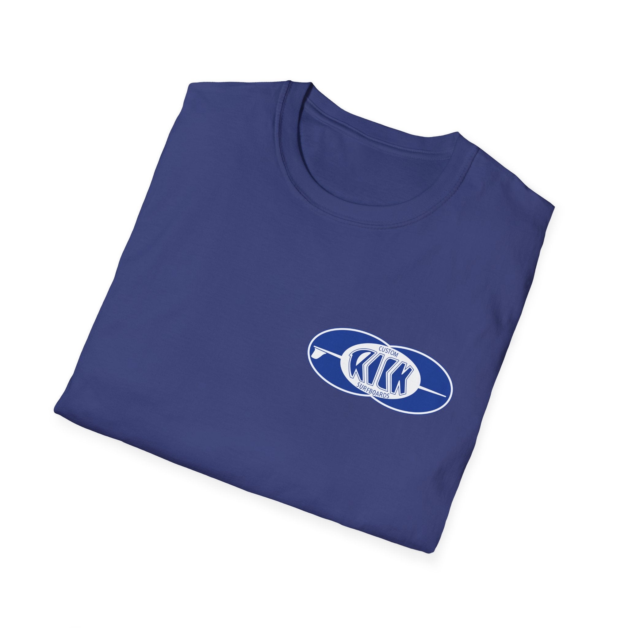 Rick Surfboards Unisex Softstyle T-Shirt Old School Hermosa Beach