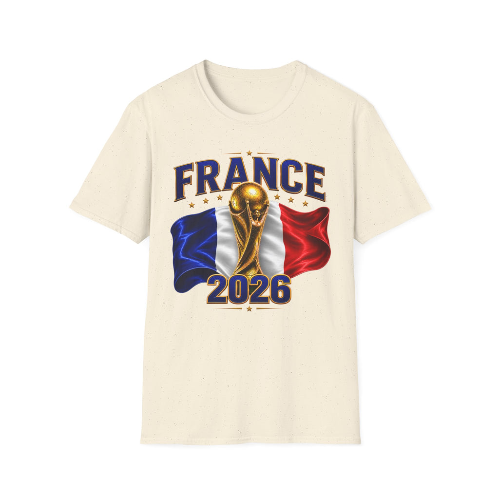 France World Cup 2026 T-Shirt — French Flag & Trophy Soccer Tee