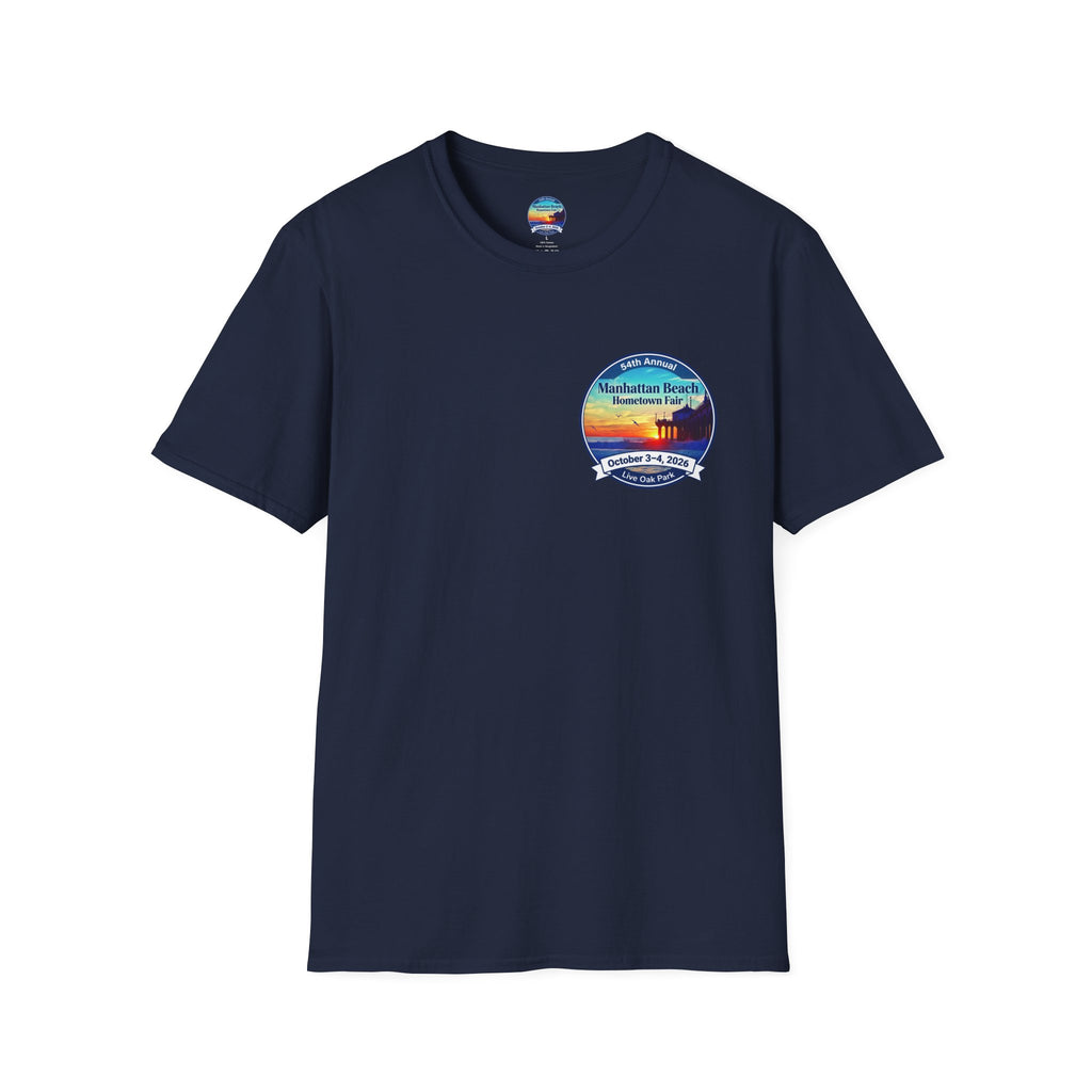 Manhattan Beach Hometown Fair T-Shirt — 54th Annual Sunset Surf Logo (Oct 3-4, 2026)