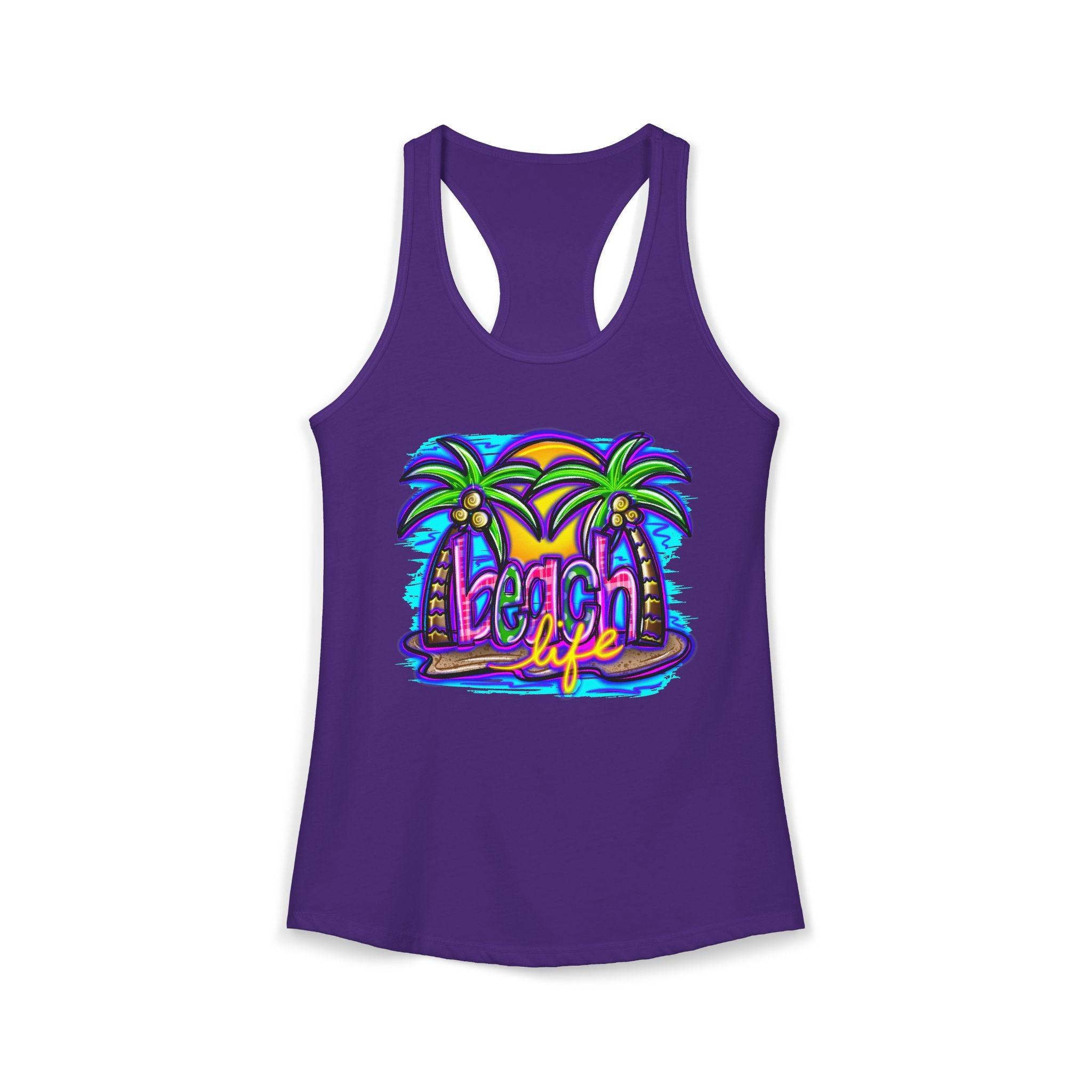 Beach Life Racerback Tank — Women's Beachy Summer Tank Top