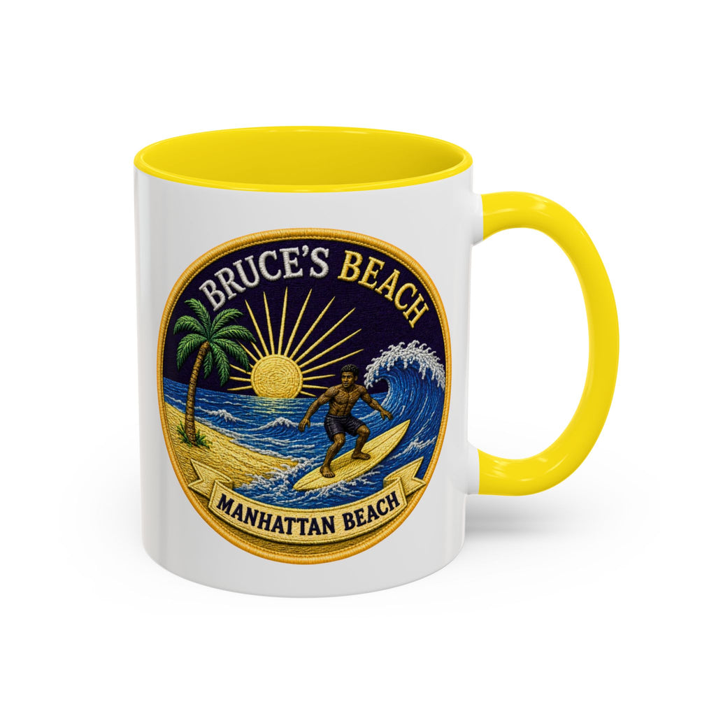 Manhattan Beach Surf Mug — Bruce’s Beach Coffee Cup (11/15oz Accent)