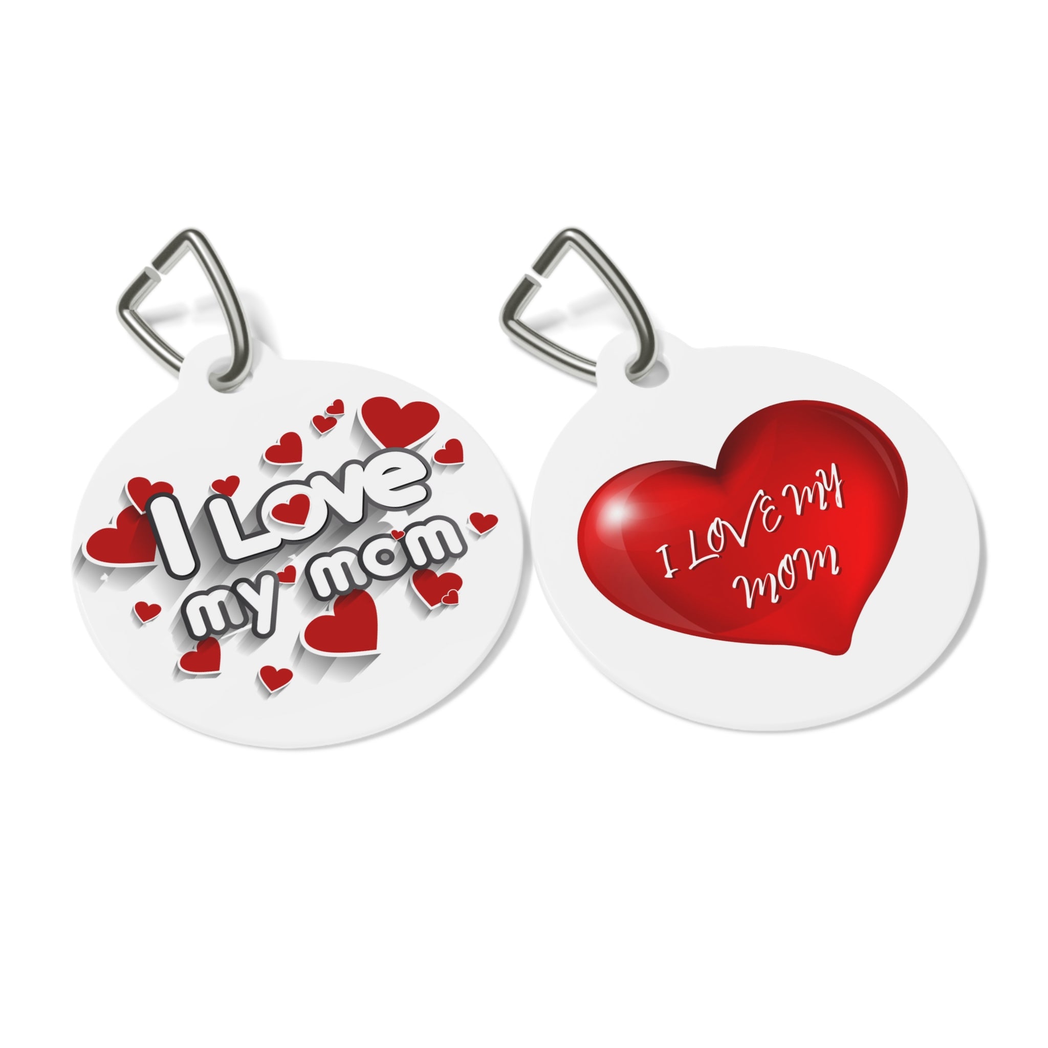 I Love Mom! Pet Tag