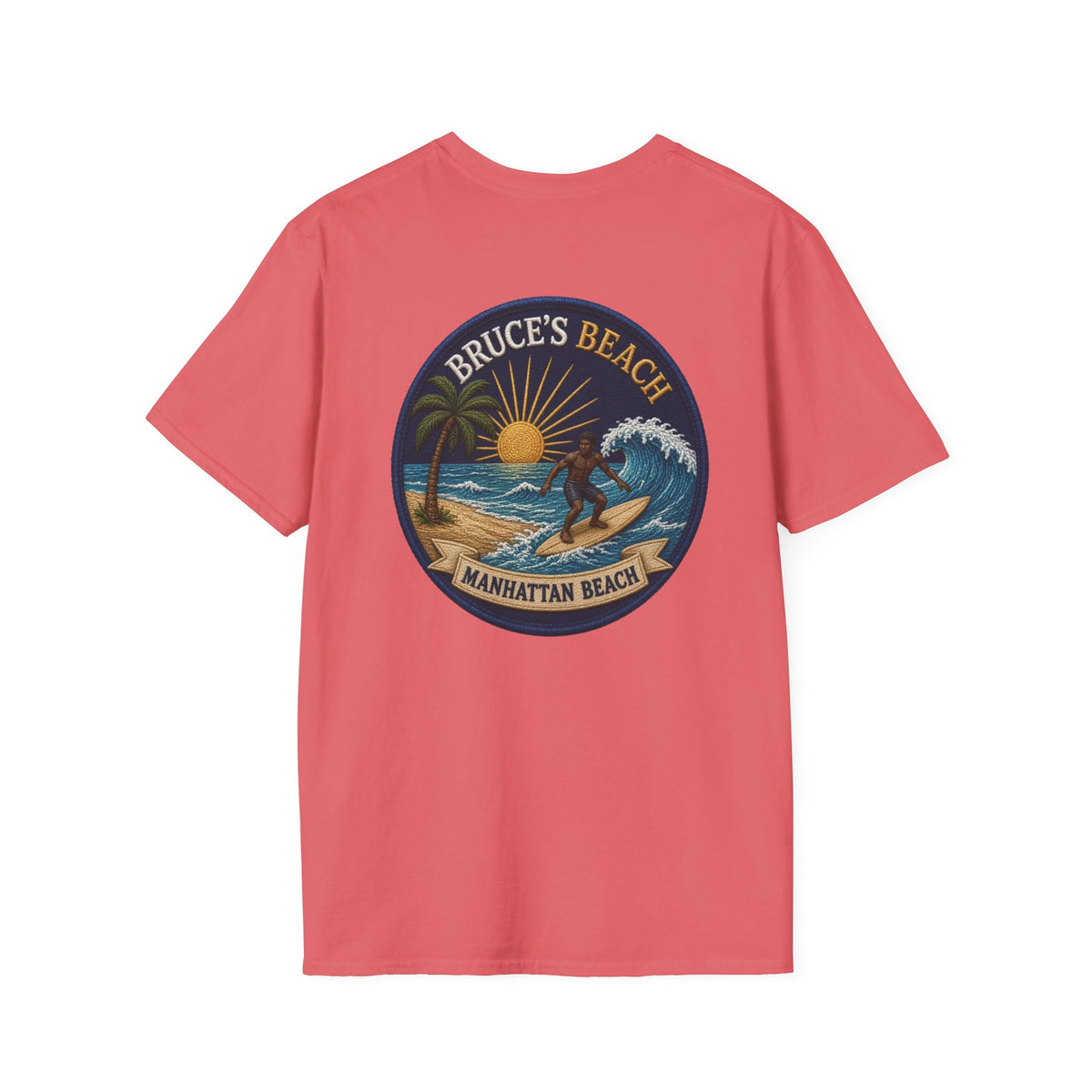 Bruce's Beach Manhattan Beach Surf Patch T-Shirt