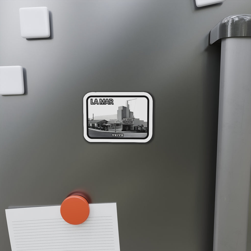 La Mar Theater retro photo Magnet | Die-Cut Refrigerator Magnet