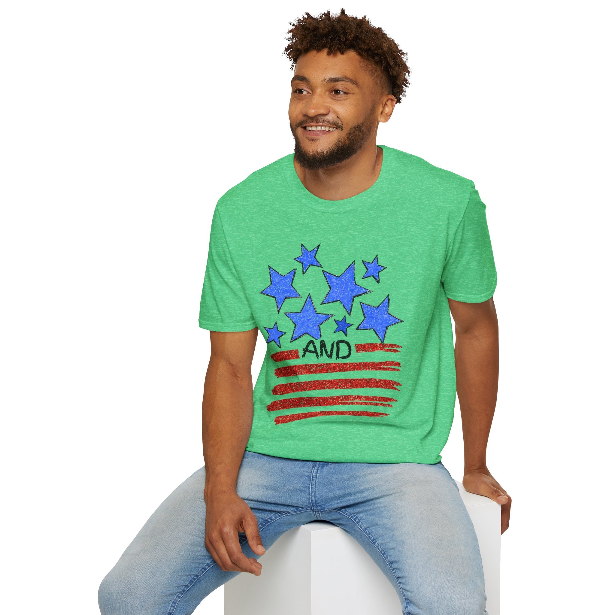 Stars and Stripes T-Shirt — Flag Graphic Patriotic Tee