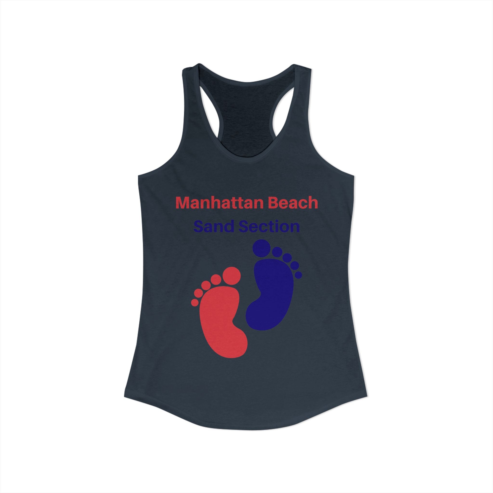 Manhattan Beach Sand Section - Women's Ideal Racerback Tank