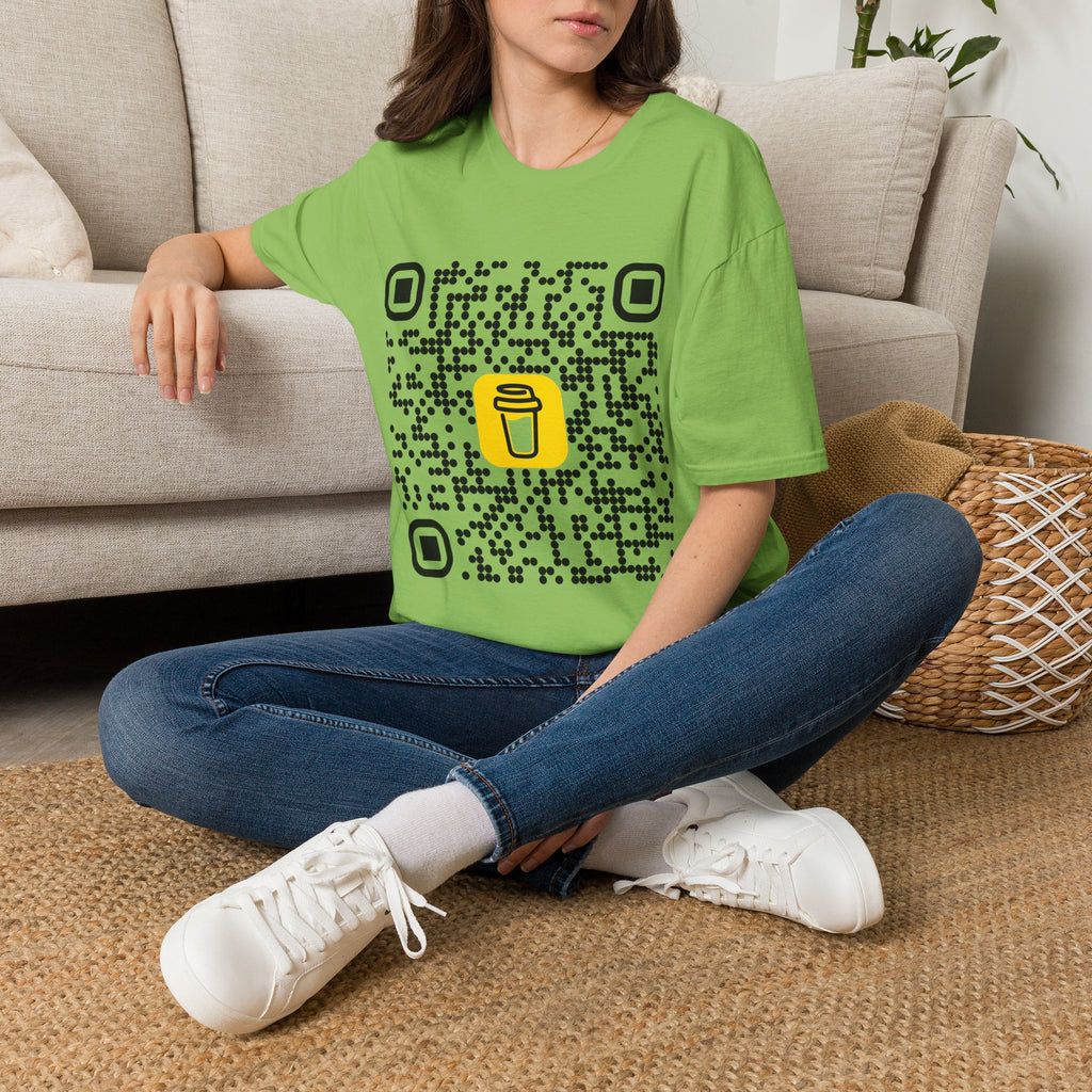 QR Code Coffee Tee — Scan-to-Order Coffee Shop T-Shirt