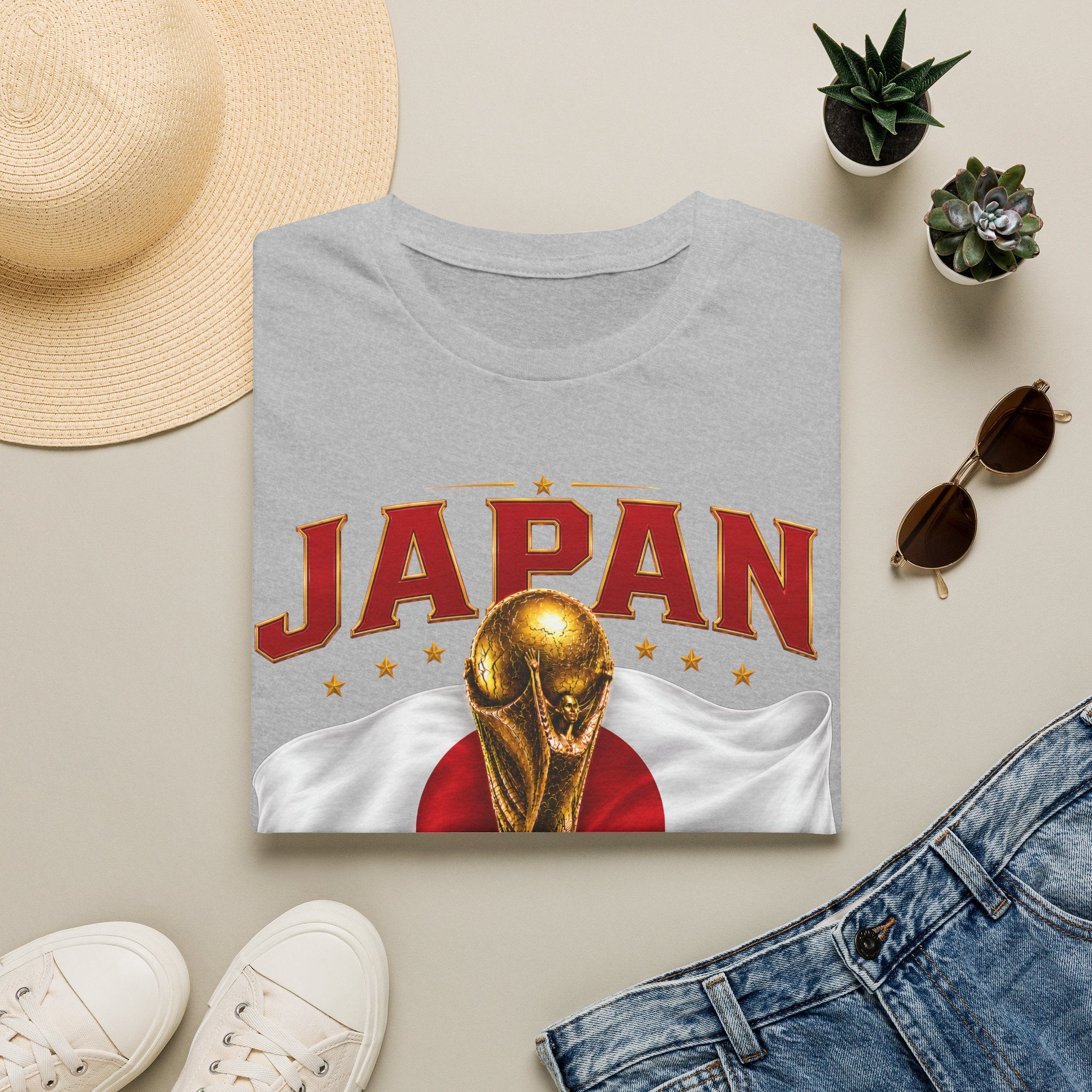 Japan 2026 World Cup T-Shirt — Golden Trophy Soccer Fan Tee
