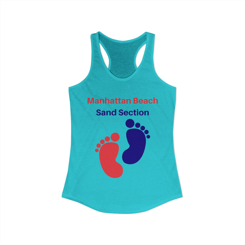Manhattan Beach Sand Section - Women's Ideal Racerback Tank