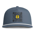 QR Code Cap with Coffee Icon – Sunwashed Rope Hat