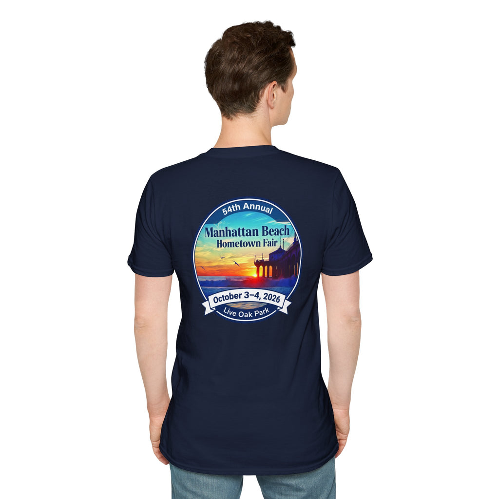 Manhattan Beach Hometown Fair T-Shirt — 54th Annual Sunset Surf Logo (Oct 3-4, 2026)