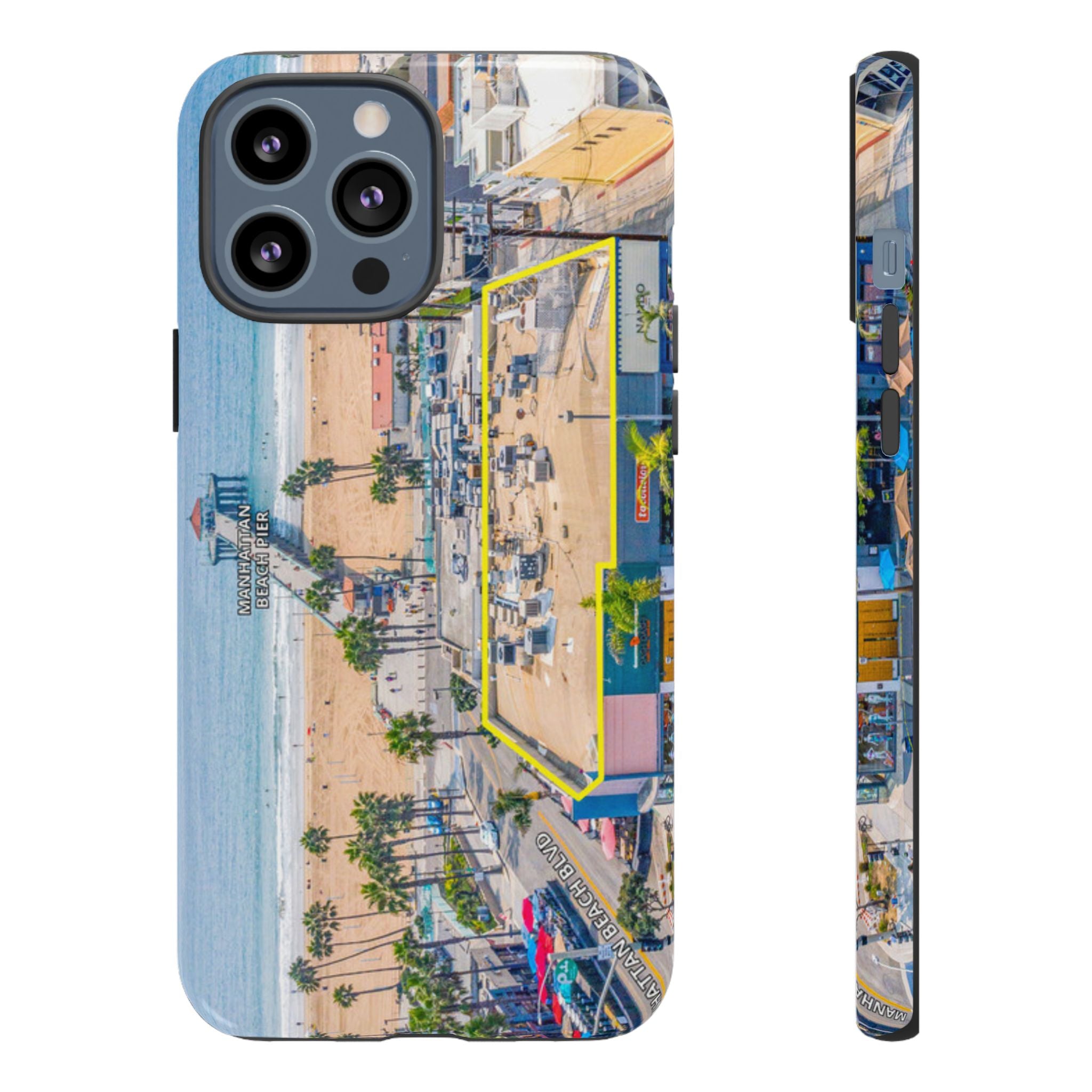 Phone Cases, Manhattan Beach California iPhone Samsung Google Tough Cases, Beach Lovers Gifts, Coastal Accessories, Ocean Phone Covers,