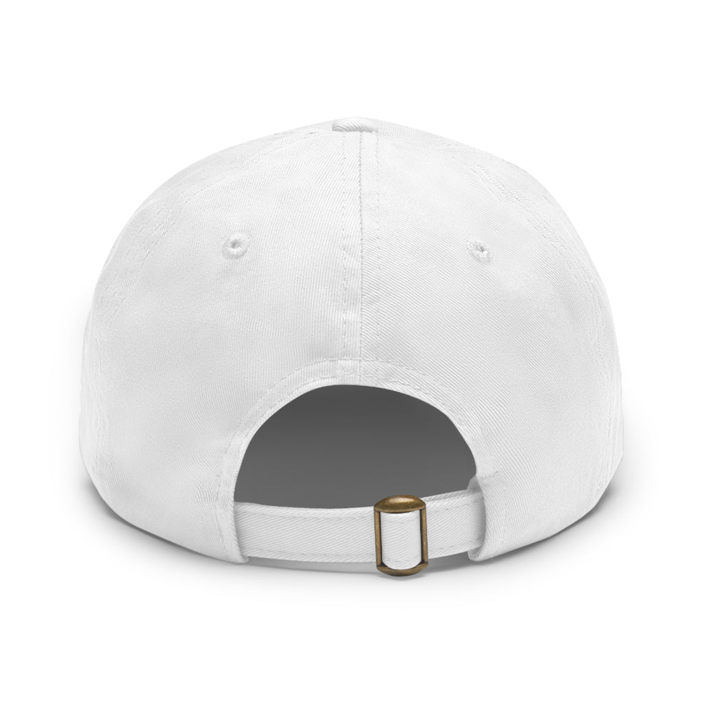Proud to be Called Beach Trash Manhattan Beach  Leather Patch Dad Hat — Vintage Manhattan Beach Logo