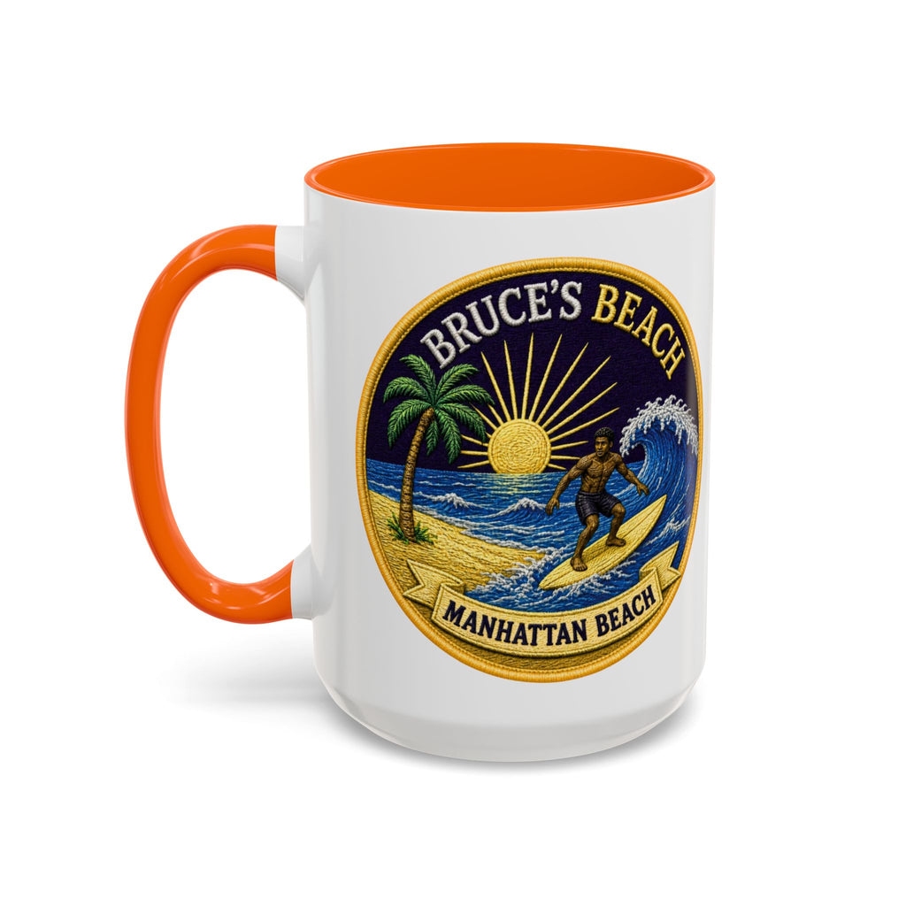 Manhattan Beach Surf Mug — Bruce’s Beach Coffee Cup (11/15oz Accent)
