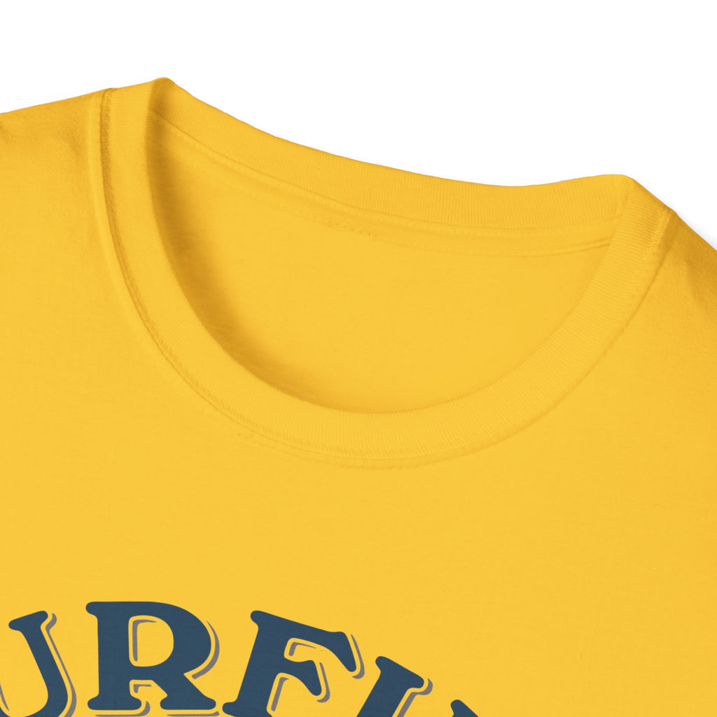 Surfing Makes Me Happy T-Shirt | Retro Sunset Surfer Graphic