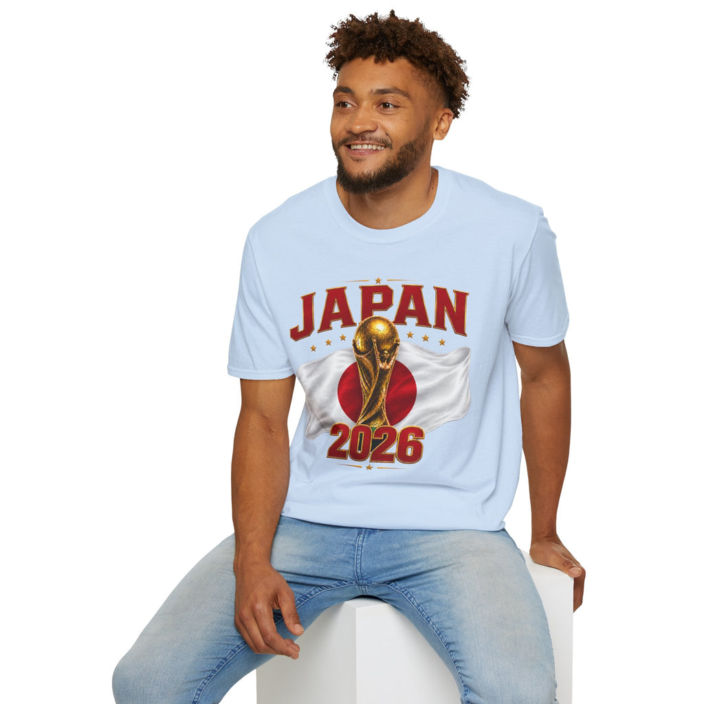 Japan 2026 World Cup T-Shirt — Golden Trophy Soccer Fan Tee