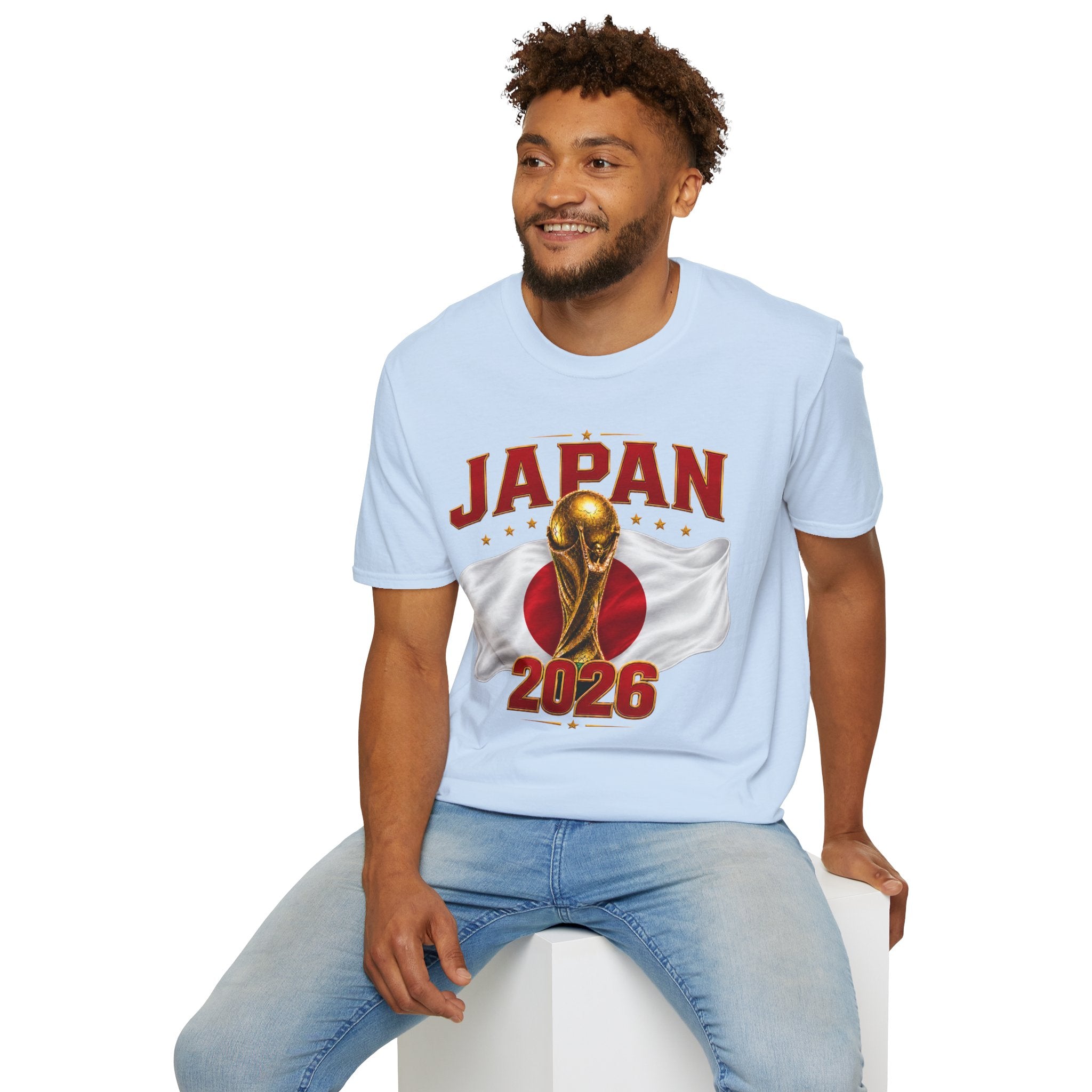 Japan 2026 World Cup T-Shirt — Golden Trophy Soccer Fan Tee