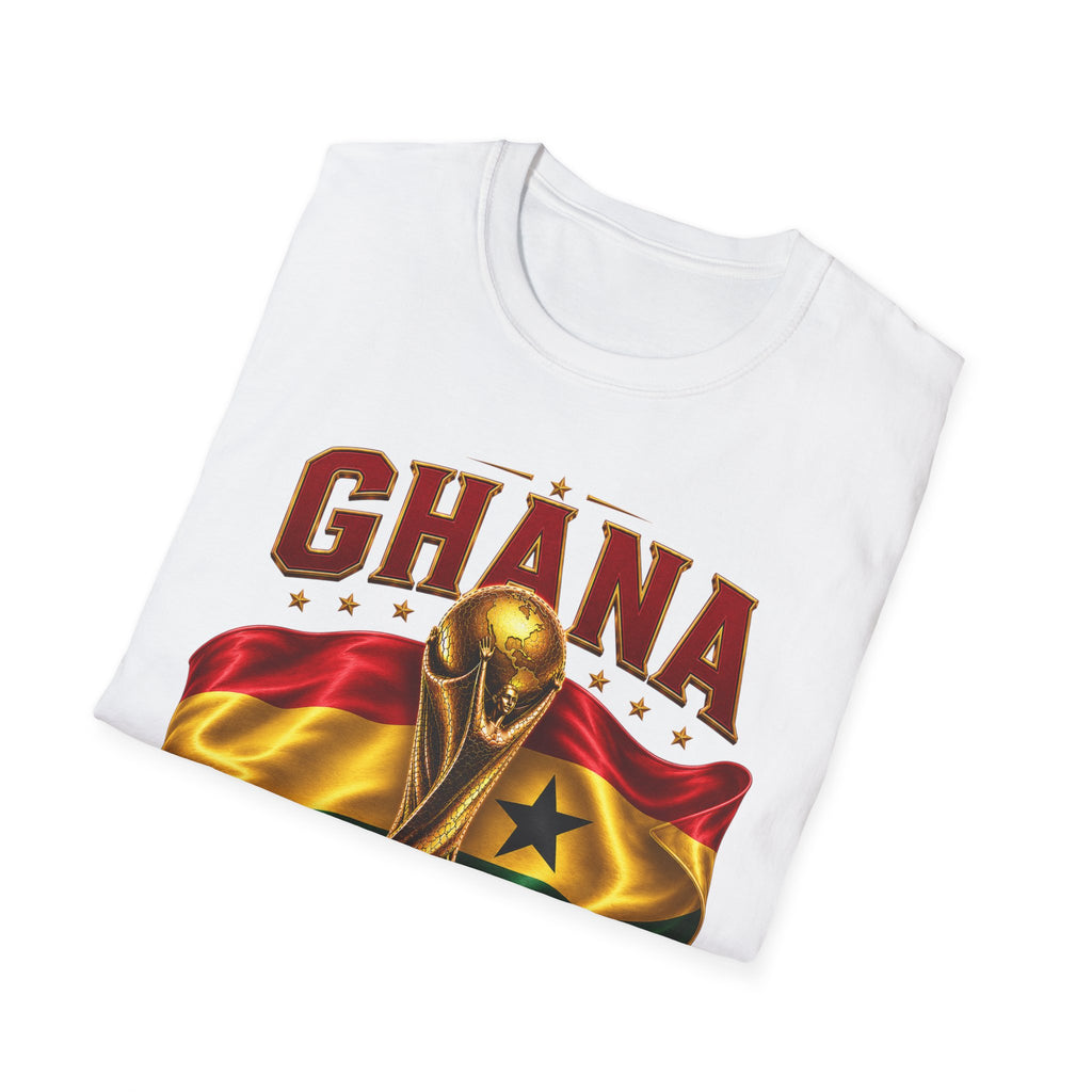 Ghana 2026 World Cup T-Shirt — Flag & Trophy Football Fan Tee
