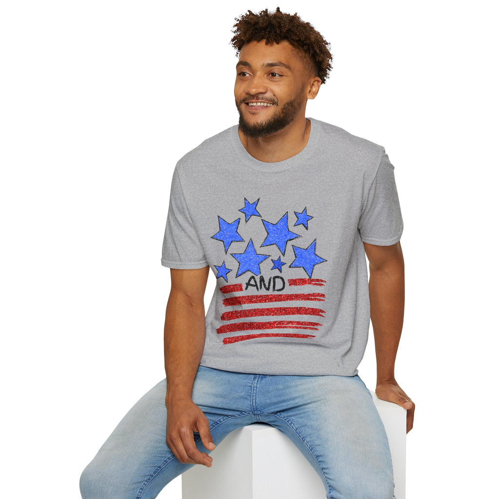 Stars and Stripes T-Shirt — Flag Graphic Patriotic Tee