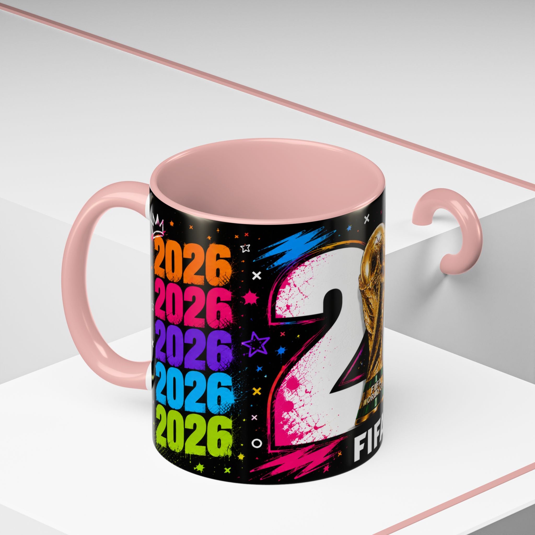 2026 FIFA World Cup Coffee Mug — Colorful Trophy Design (11/15oz)