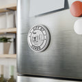 City of Gundo Round Button Magnet — Retro Seal Fridge Magnet