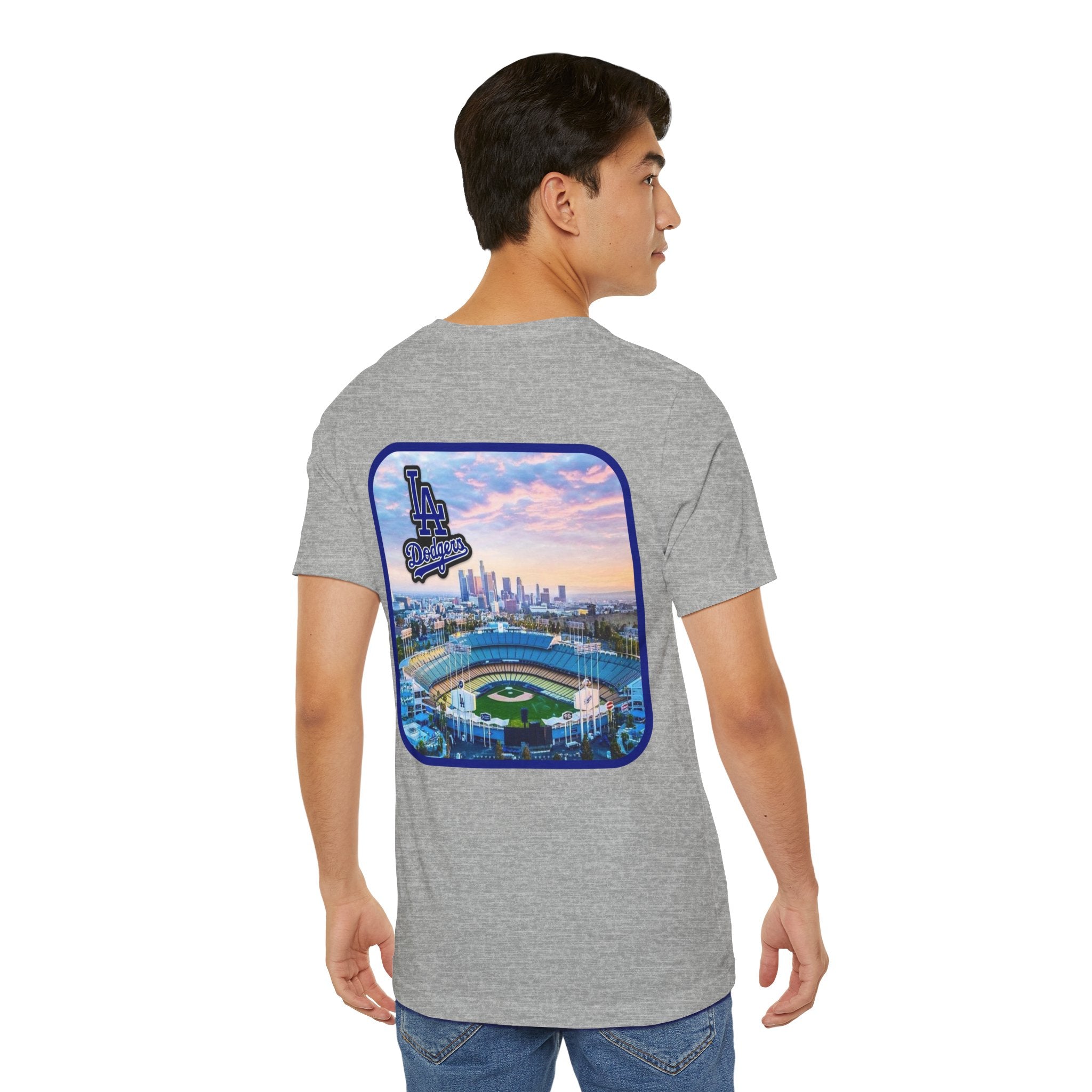 Los Angeles (Front and Back Printing) Mens Womans Jersey Short Sleeve Tee