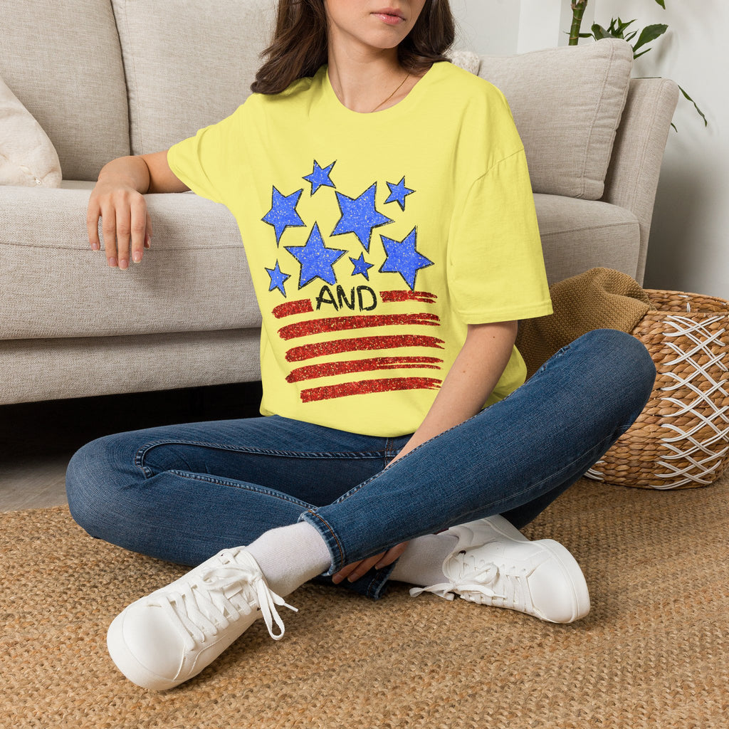 Stars and Stripes T-Shirt — Flag Graphic Patriotic Tee