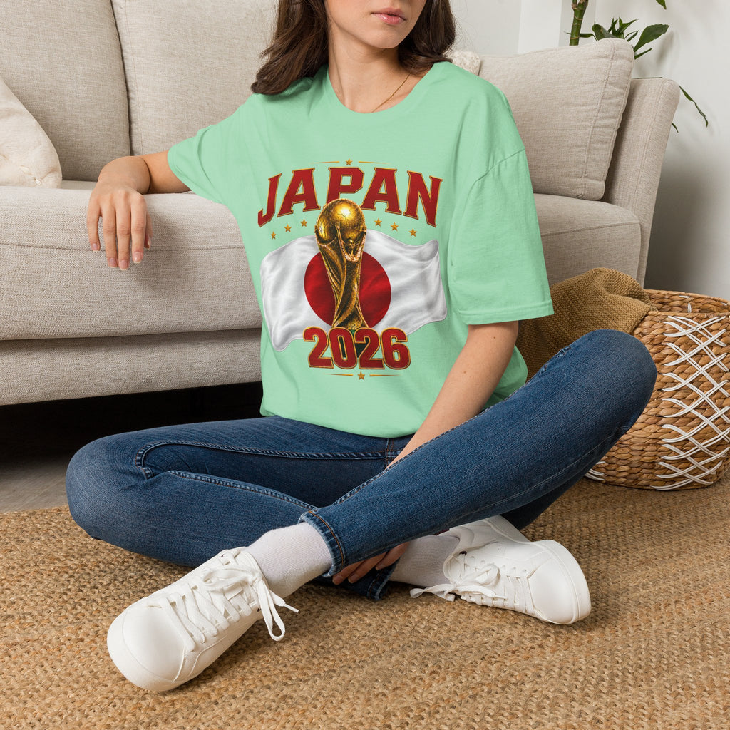 Japan 2026 World Cup T-Shirt — Golden Trophy Soccer Fan Tee