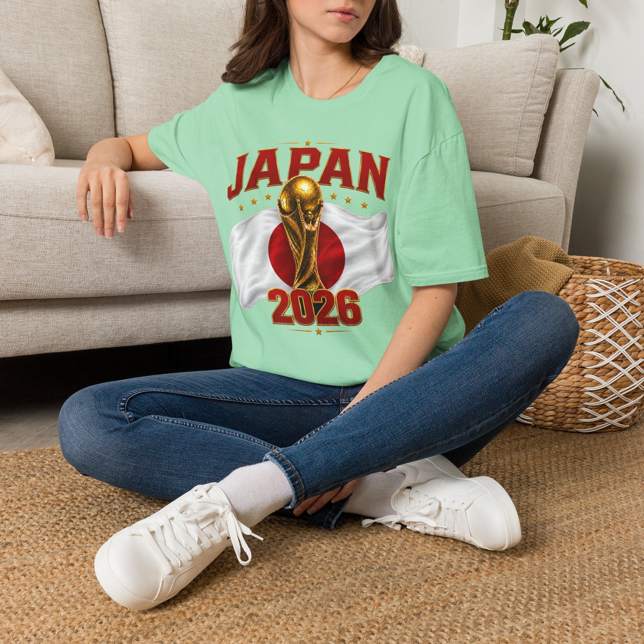 Japan 2026 World Cup T-Shirt — Golden Trophy Soccer Fan Tee