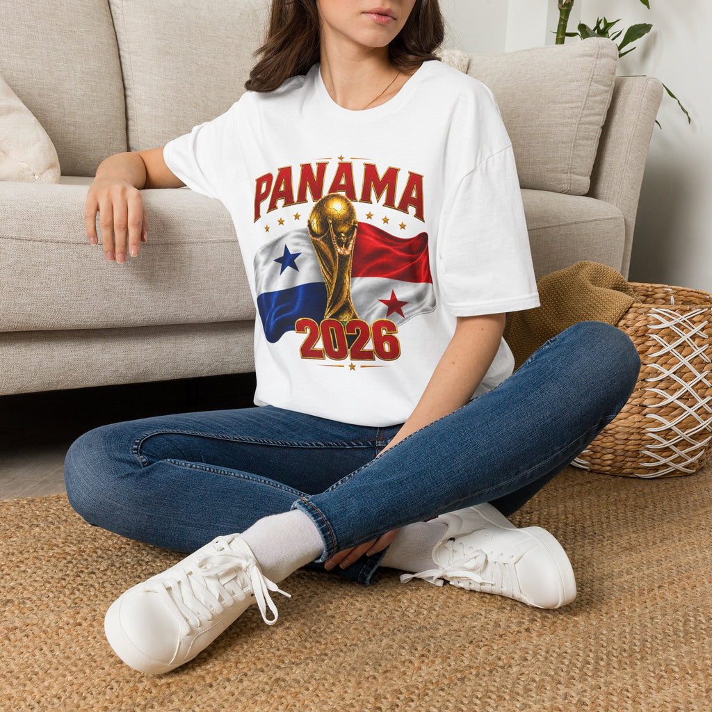 Panama 2026 World Cup T-Shirt — Panama Flag & Trophy Soccer Tee