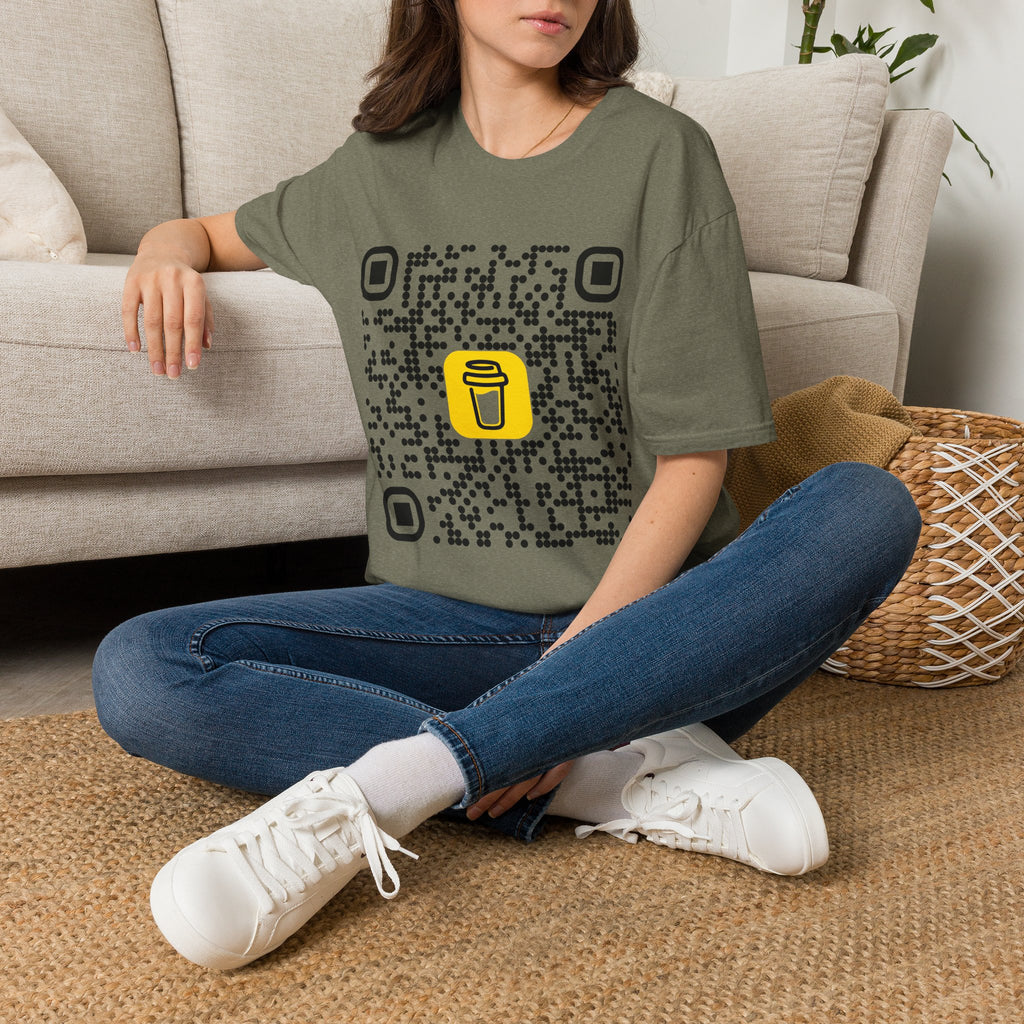 QR Code Coffee Tee — Scan-to-Order Coffee Shop T-Shirt