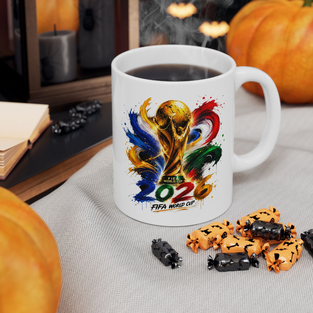 World Cup FIFA 2026 Ceramic Mug — Colorful 11oz & 15oz Coffee Cup