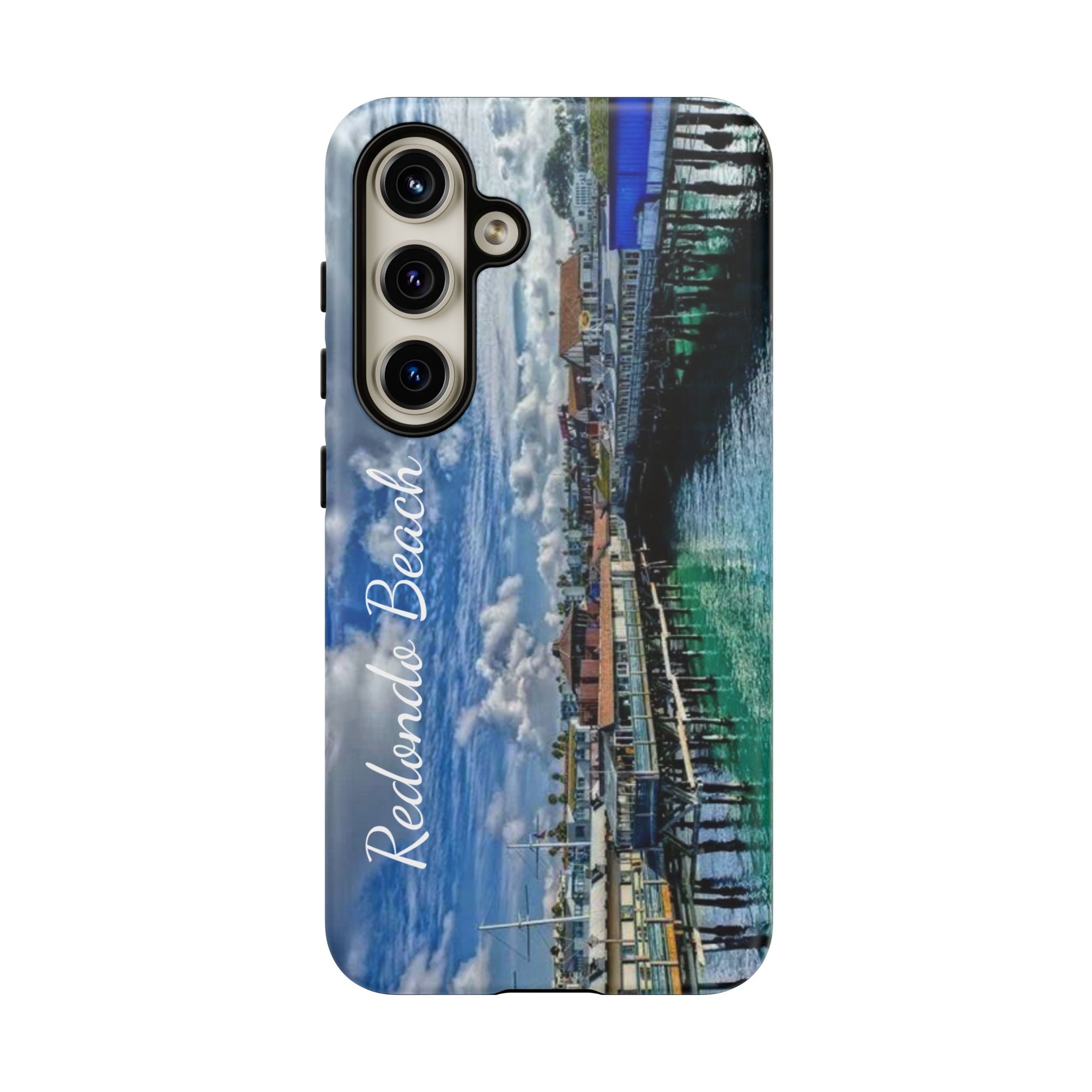 Phone Cases, Redondo Beach California King Harbor Design, Protective Covers, iPhone Accessories, Samsung Accessories, Gift for Travelers