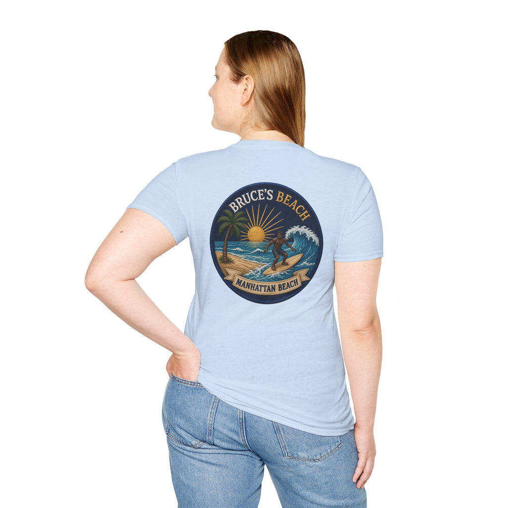 Bruce's Beach Manhattan Beach Surf Patch T-Shirt
