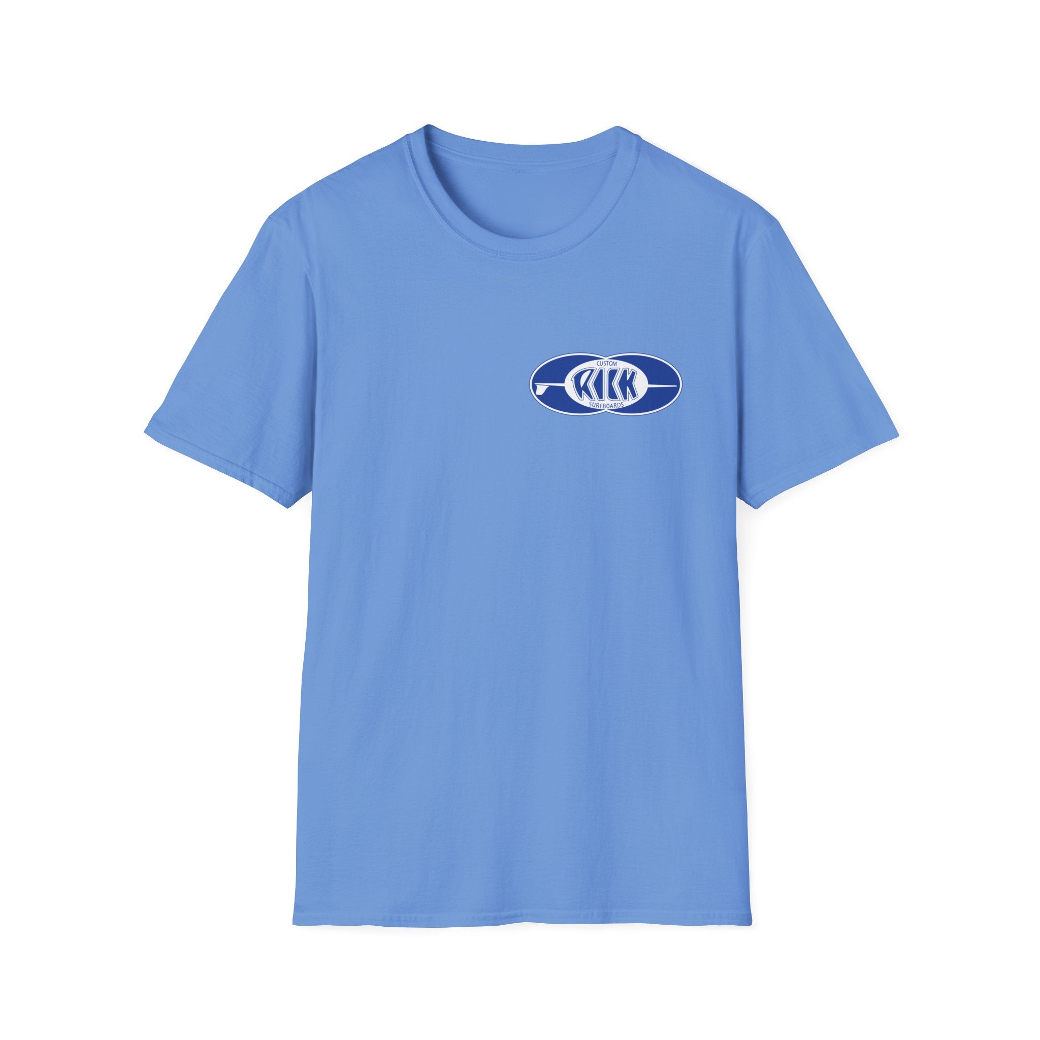 Rick Surfboards Unisex Softstyle T-Shirt Old School Hermosa Beach
