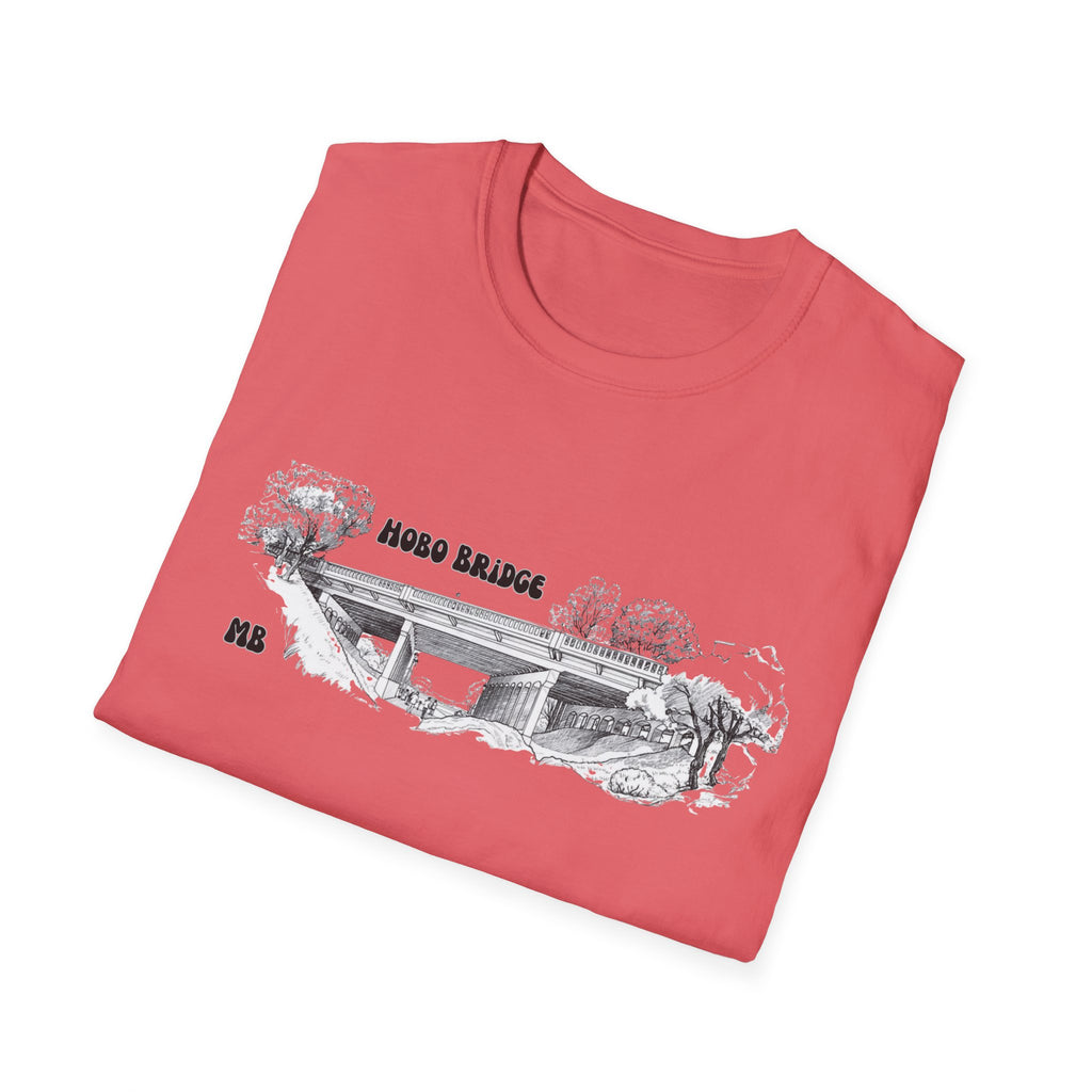 Hobo Bridge Manhattan Beach California Sketch T-Shirt | Hand-Drawn Bridge Illustration IYKYK