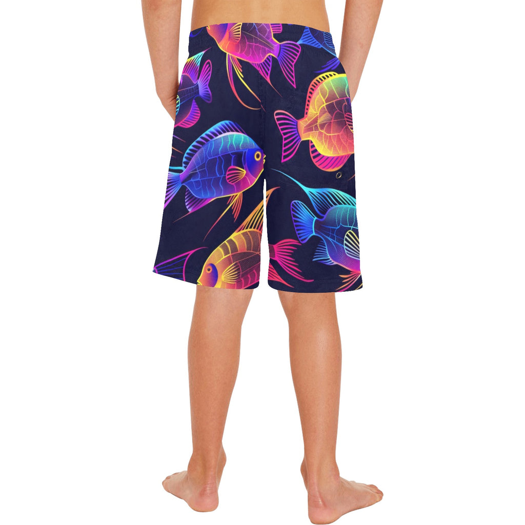 Tropical Fish Boys' Causal Beach Shorts
