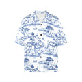 Island Retreat Nautical Women's All Over Print Hawaiian Shirt Made in USA