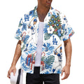 Dodgers Christmas Men's All Over Print Hawaiian Shirt Made In USA Ships to USA Only