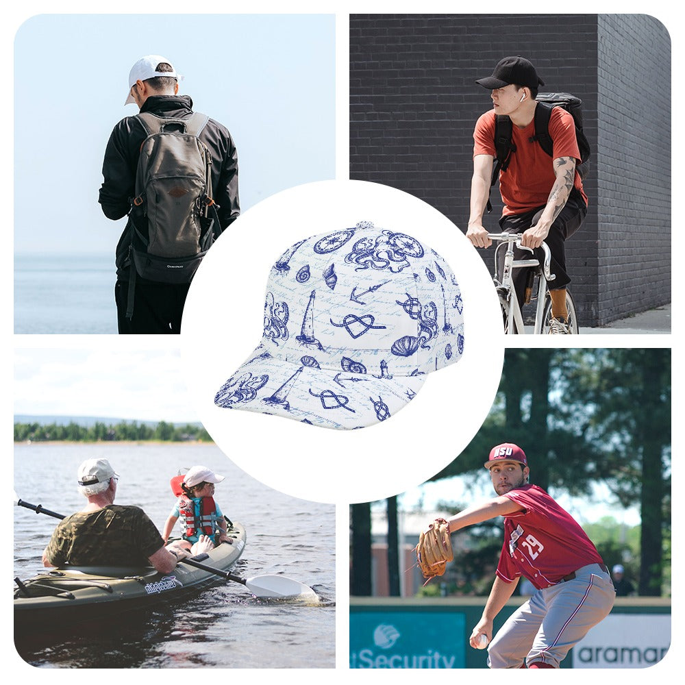 Nautical Ocean Baseball Cap Free Shipping