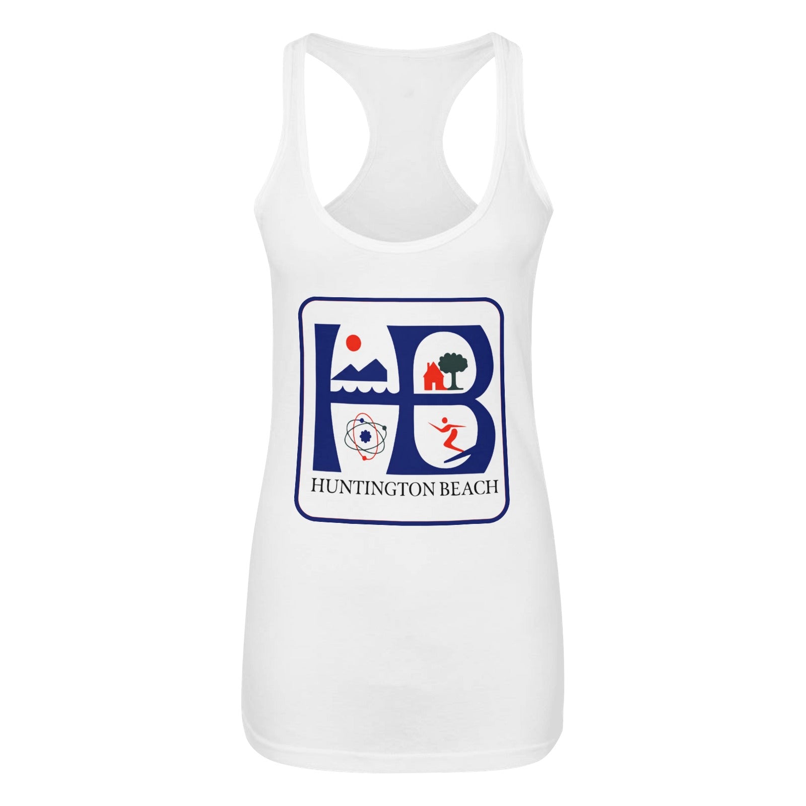 Huntington Beach California Women's Tank Top Made in USA