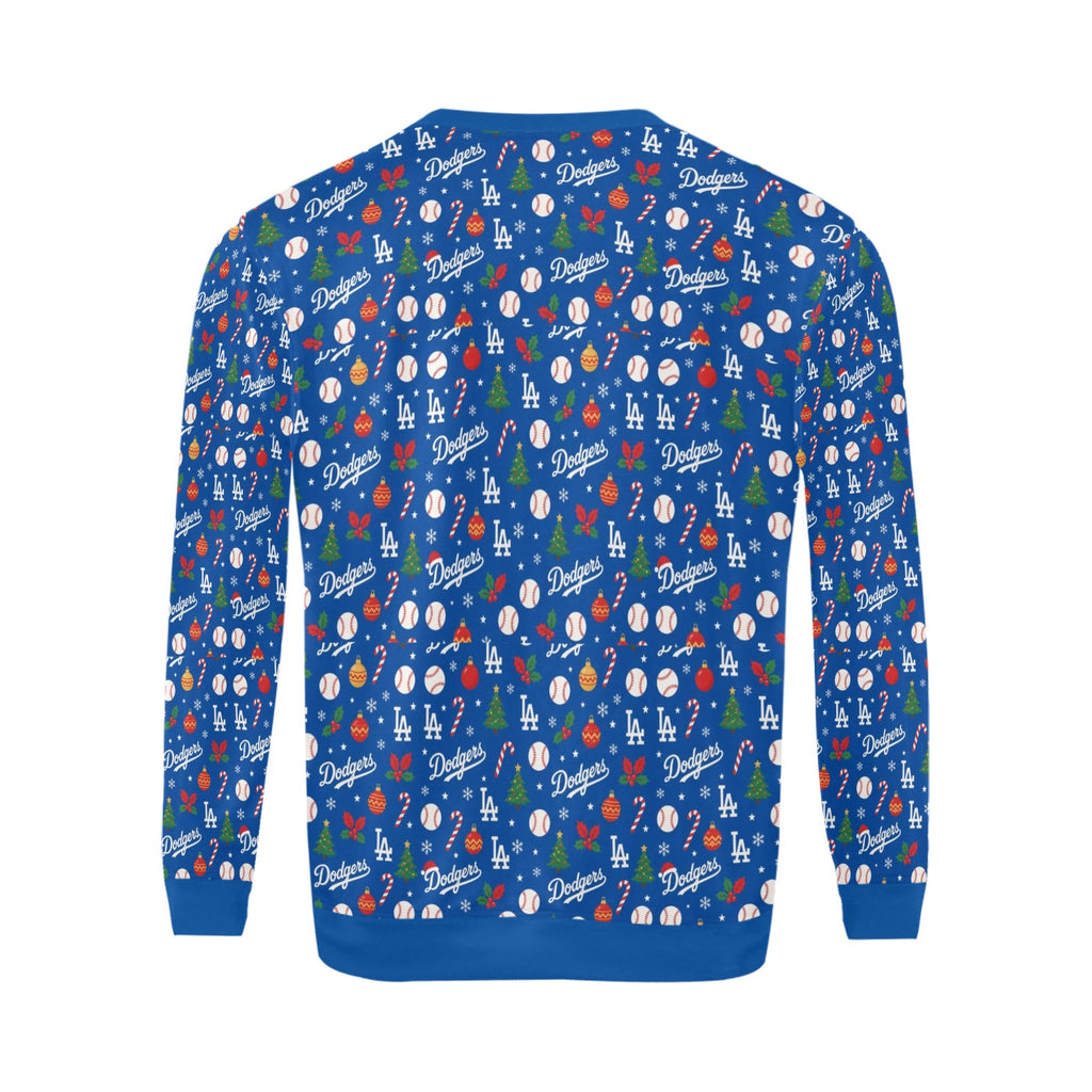 Dodgers Christmas Men's crew neck sweatshirt Made in the USA