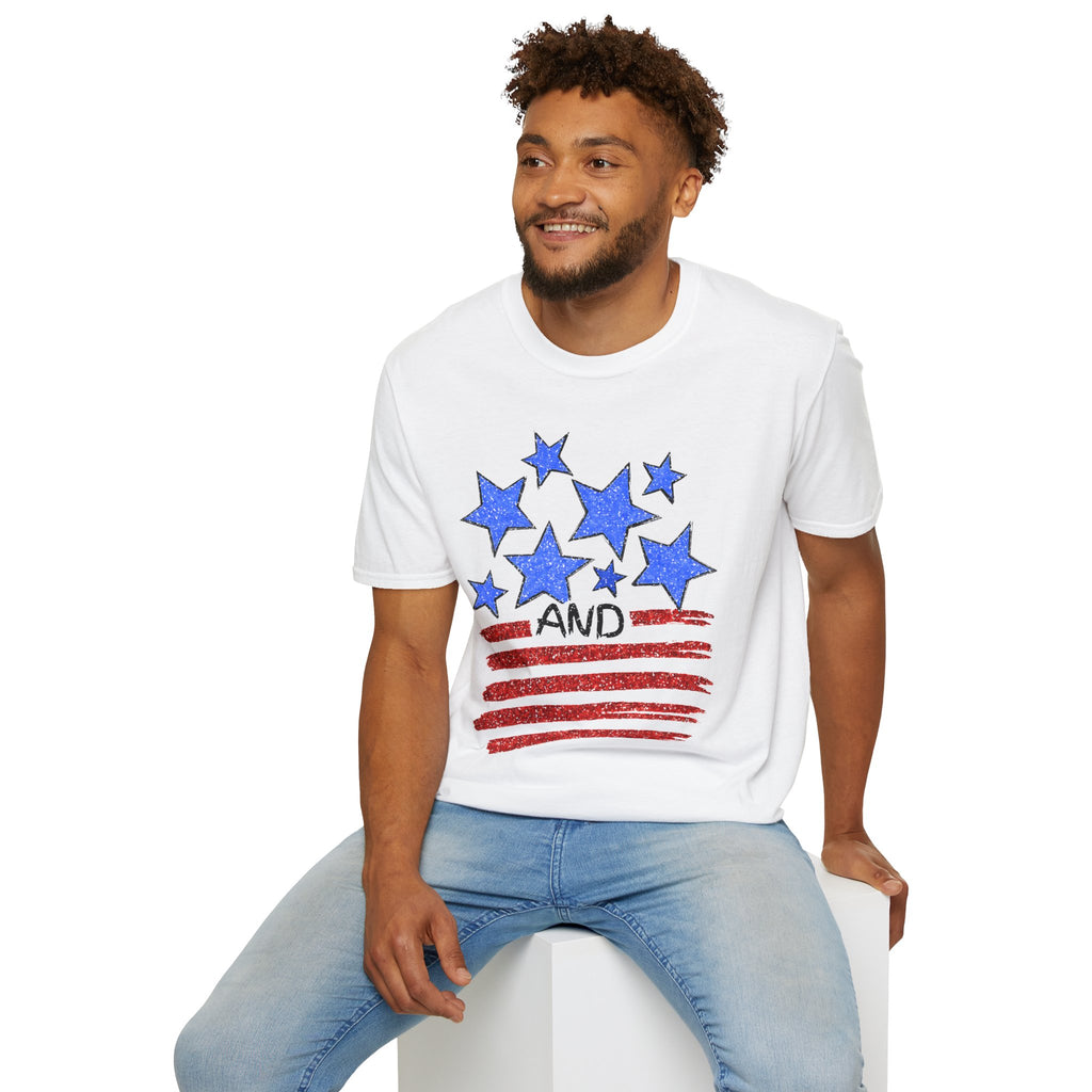 Stars and Stripes T-Shirt — Flag Graphic Patriotic Tee