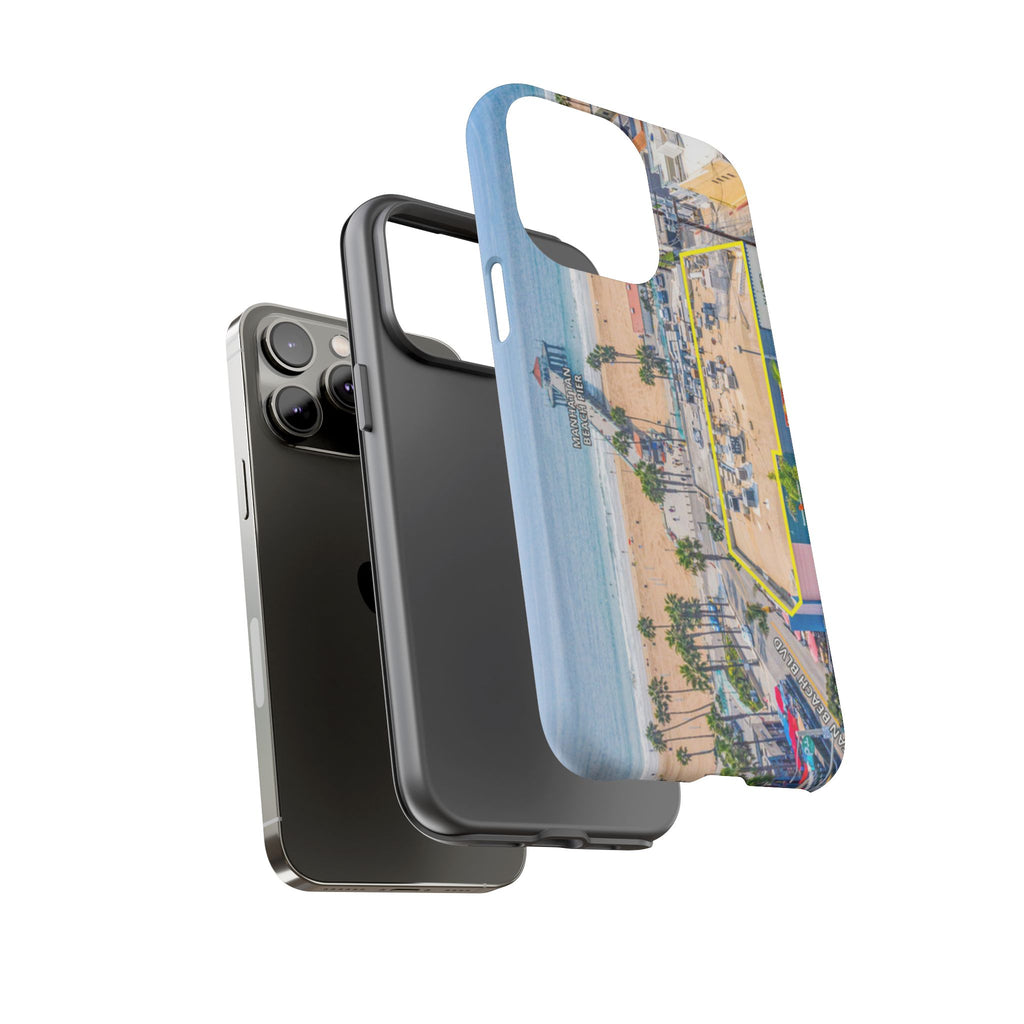Phone Cases, Manhattan Beach California iPhone Samsung Google Tough Cases, Beach Lovers Gifts, Coastal Accessories, Ocean Phone Covers,