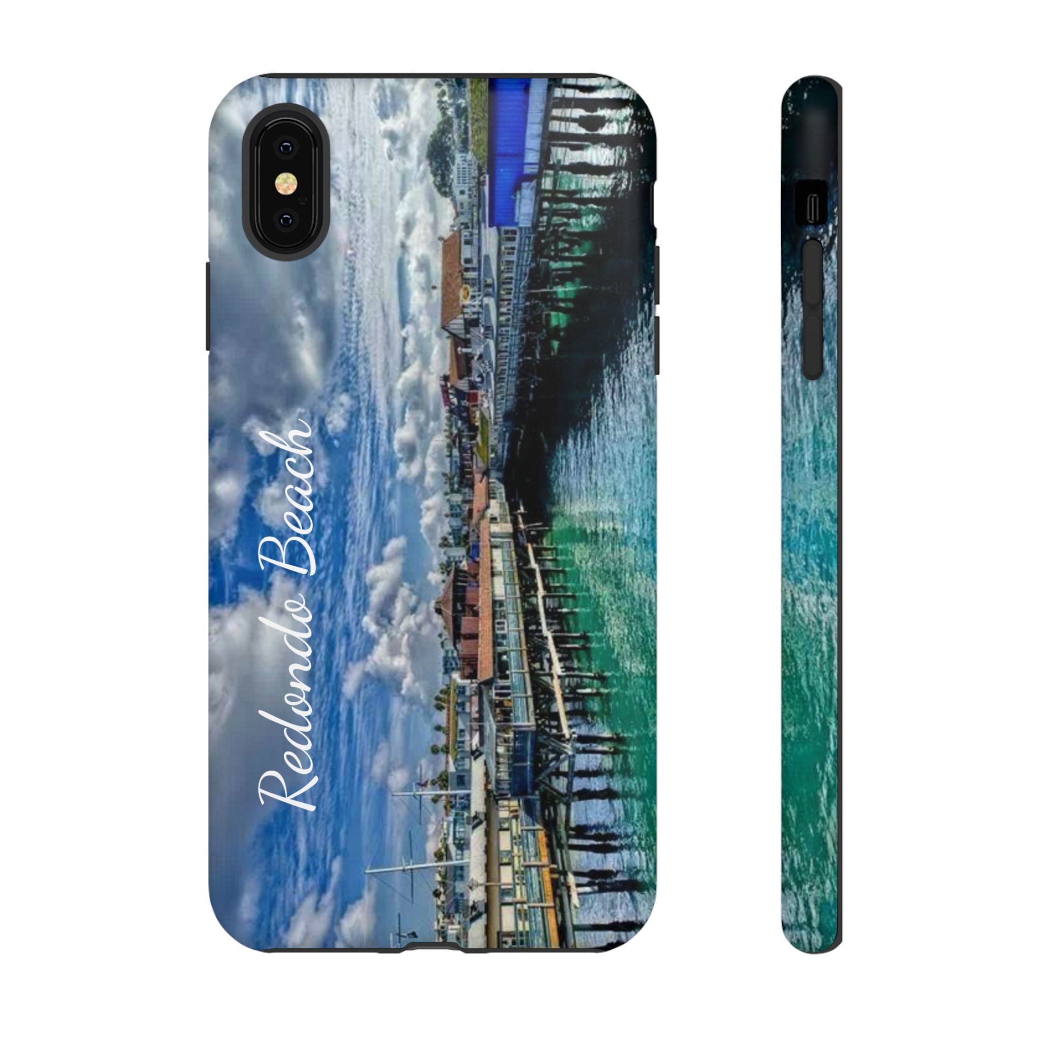 Phone Cases, Redondo Beach California King Harbor Design, Protective Covers, iPhone Accessories, Samsung Accessories, Gift for Travelers