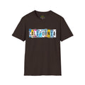 California License Plate Letters T-Shirt | Vintage Road Trip State Tee