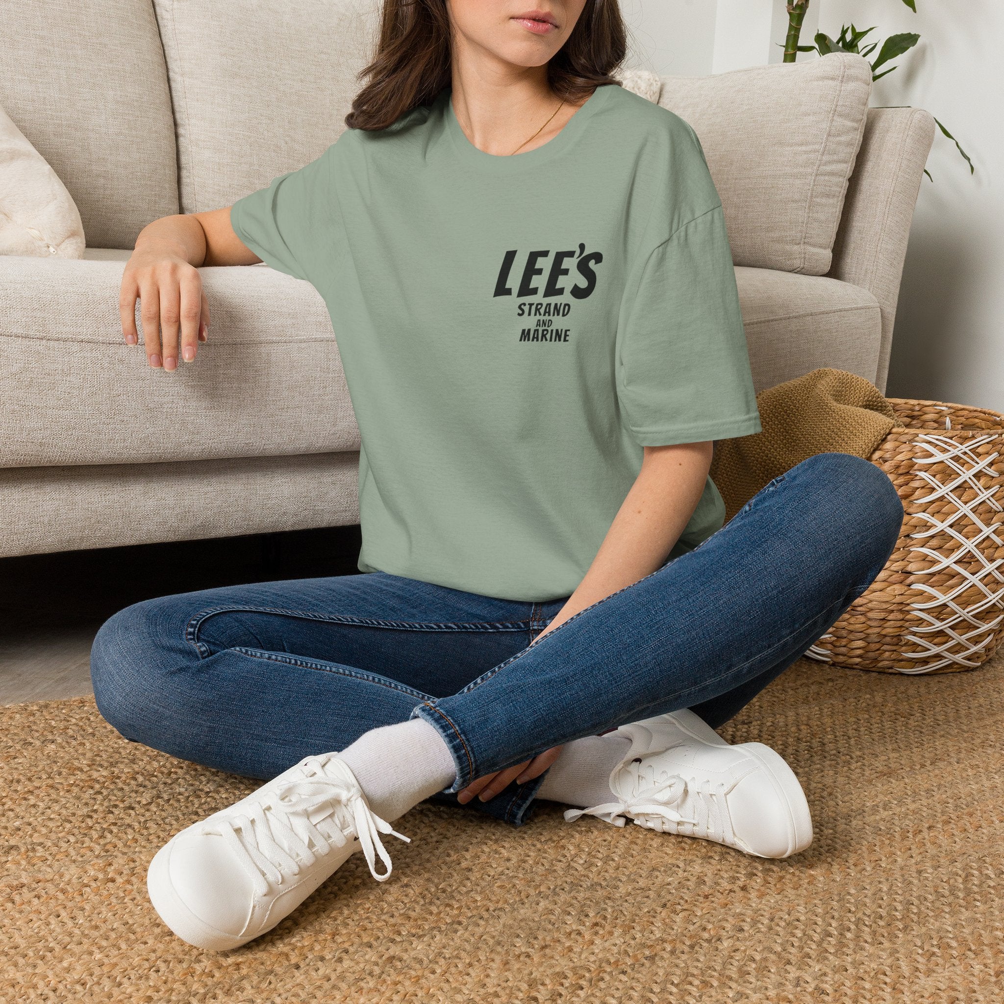 Greasy Lee's Manhattan Beach Old School T-Shirt | Marine and Strand Manhattan Beach Vintage Surf Design